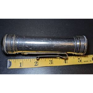 Eveready daylo  1916 flashlight nickel plate over brass